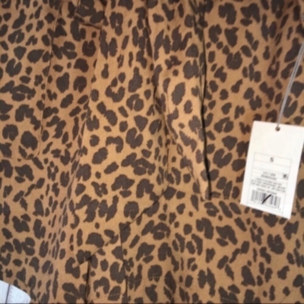 A New Day Leopard Print Tie Paper Bag Shorts - Picture 4 of 6